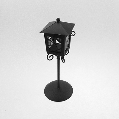 Metalni svećnjak  crni 180299